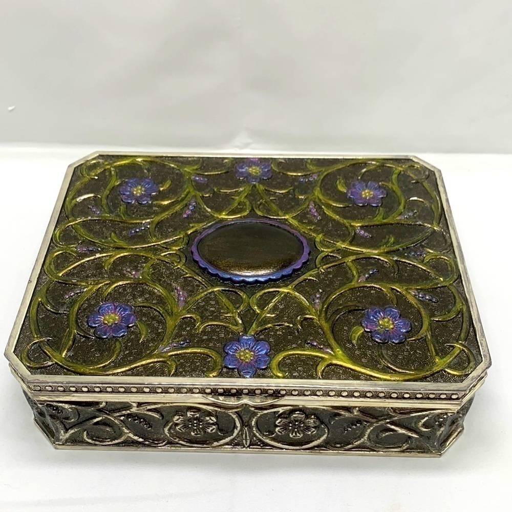 Godinger Silverplated Jewelry Box Upcycle